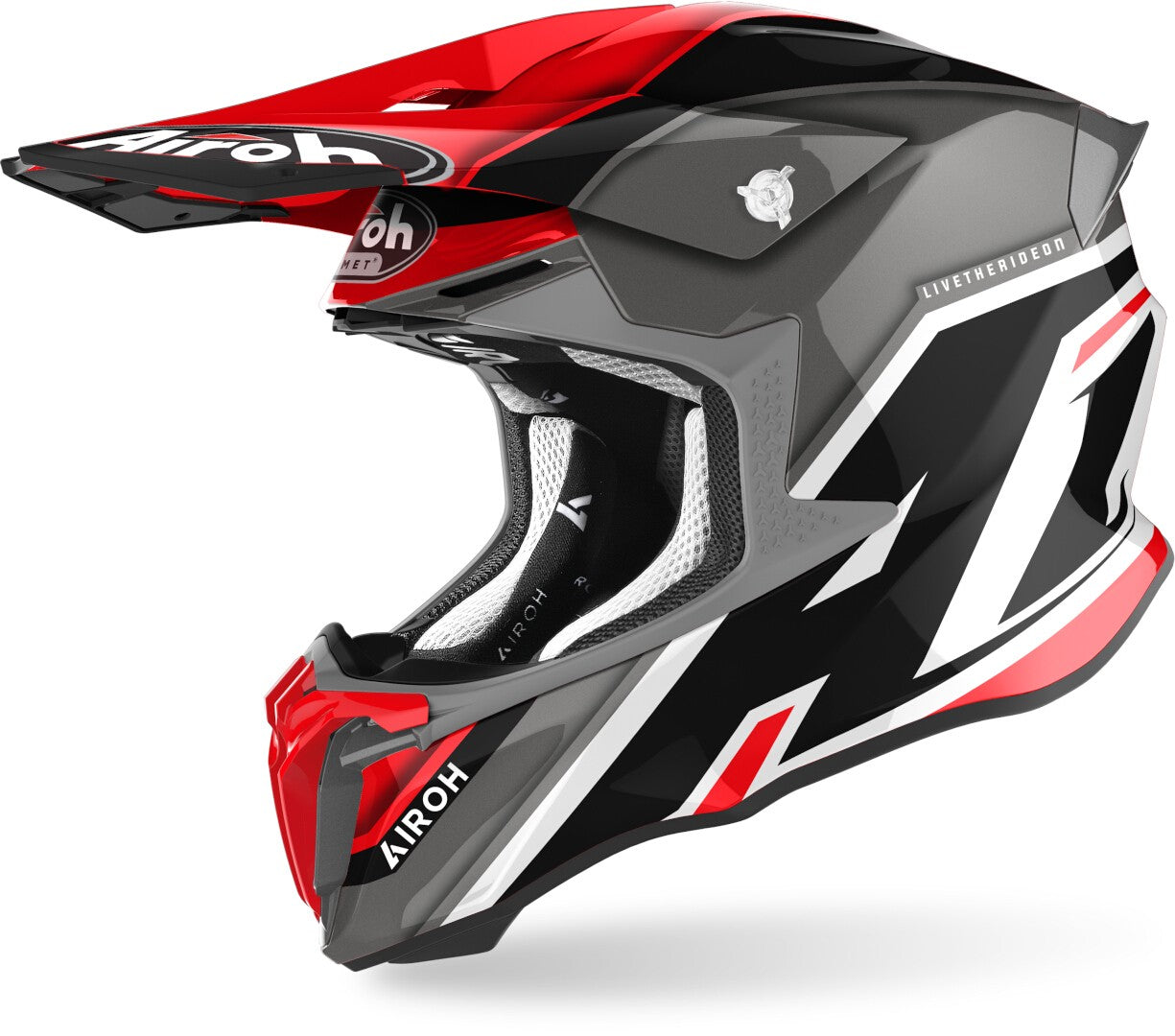 AIROH CAPACETE TWIST 2.0 SHAKEN RED GLOSS