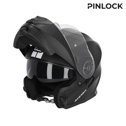 CAPACETE MODULAR SEREL PRETO ACERBIS