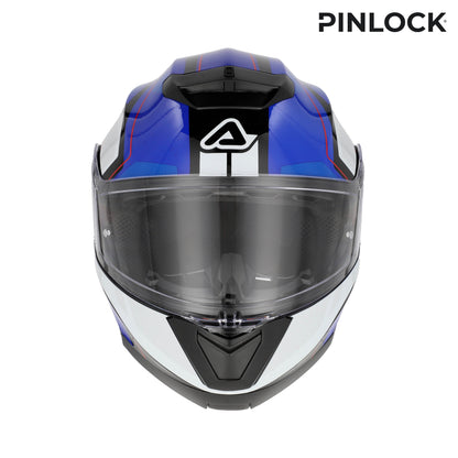 CAPACETE SEREL AZUL/BRANCO ACERBIS