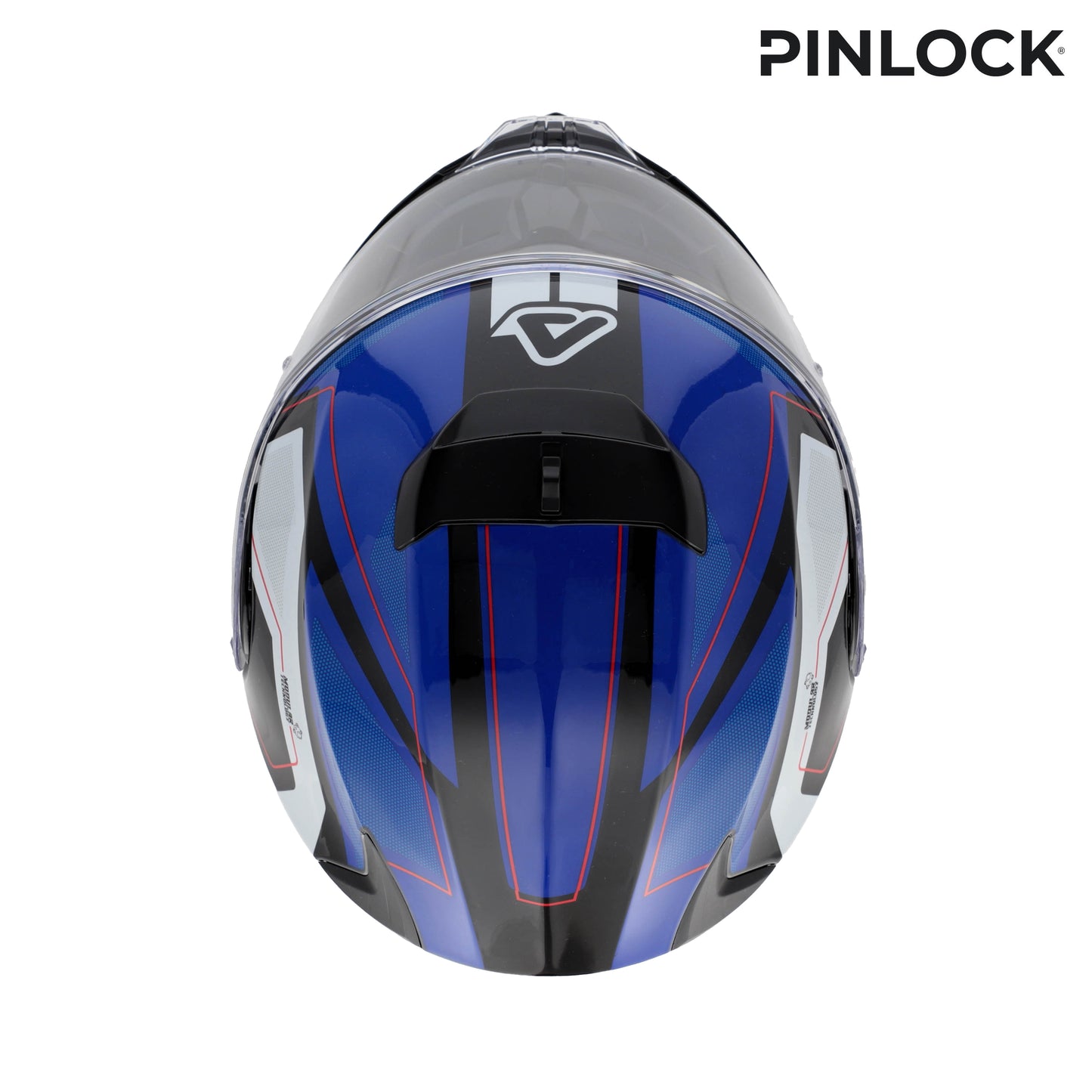 CAPACETE SEREL AZUL/BRANCO ACERBIS