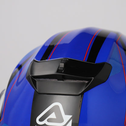 CAPACETE SEREL AZUL/BRANCO ACERBIS