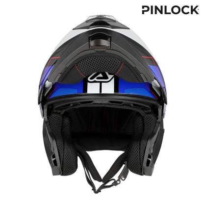 CAPACETE SEREL AZUL/BRANCO ACERBIS