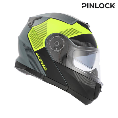 CAPACETE SEREL PRETO/AMARELO ACERBIS