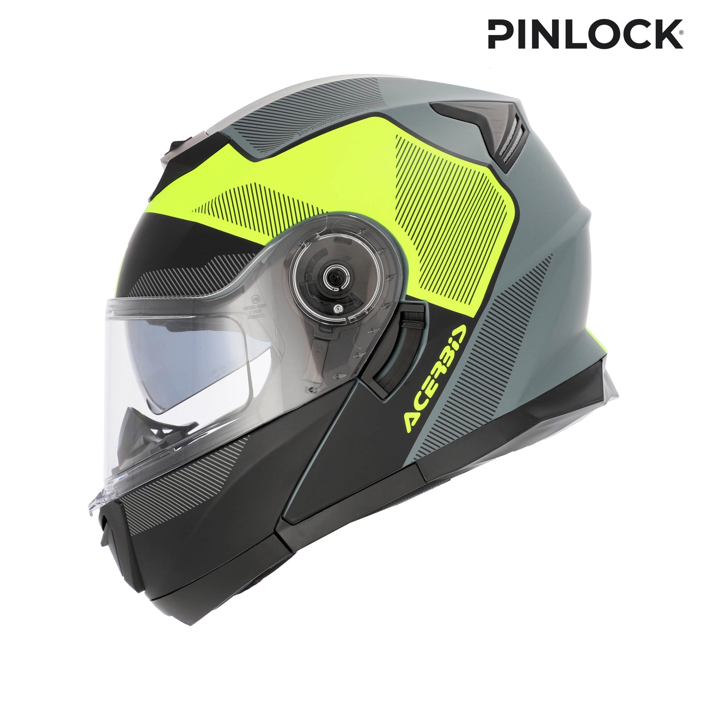 CAPACETE SEREL PRETO/AMARELO ACERBIS