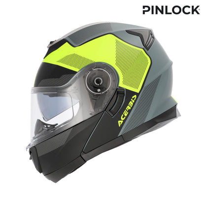 CAPACETE SEREL PRETO/AMARELO ACERBIS