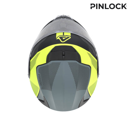 CAPACETE SEREL PRETO/AMARELO ACERBIS