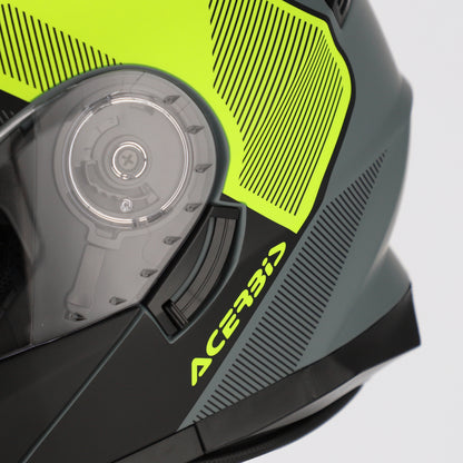 CAPACETE SEREL PRETO/AMARELO ACERBIS
