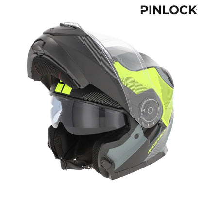 CAPACETE SEREL PRETO/AMARELO ACERBIS