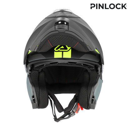 CAPACETE SEREL PRETO/AMARELO ACERBIS