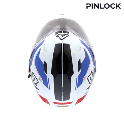 CAPACETE X-WAY GRAPHIC BRANCO/AZUL ACERBIS