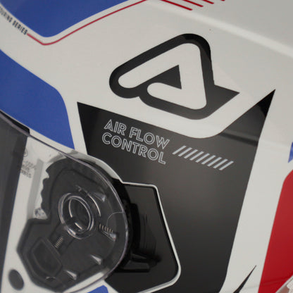 CAPACETE X-WAY GRAPHIC BRANCO/AZUL ACERBIS