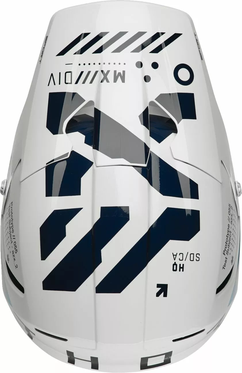 THOR CAPACETE REFLEX SPORT STRIKE BRANCO/AZUL