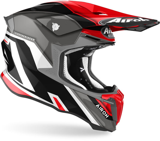 AIROH CAPACETE TWIST 2.0 SHAKEN RED GLOSS