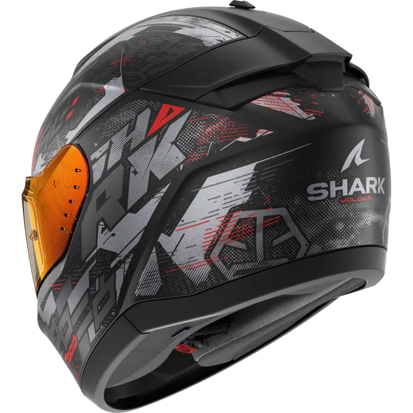 SHARK CAPACETE RIDILL 2 PRETO/VERMELHO