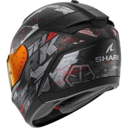 SHARK CAPACETE RIDILL 2 PRETO/VERMELHO