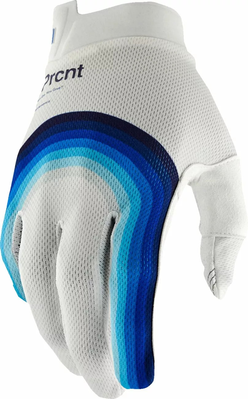100% LUVAS iTRACK REWIND AZUL/BRANCO
