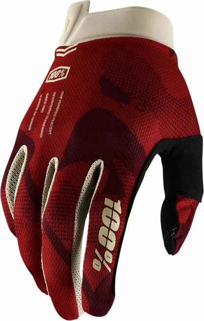 100% LUVAS iTRACK VERMELHO