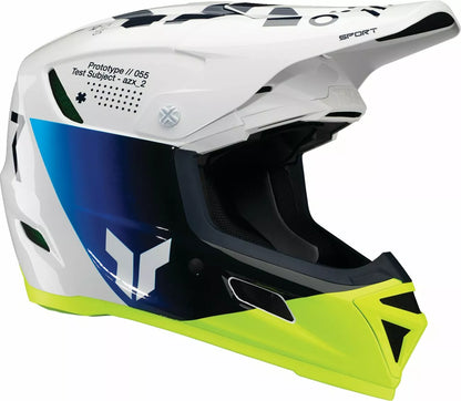 THOR CAPACETE REFLEX SPORT STRIKE BRANCO/AZUL