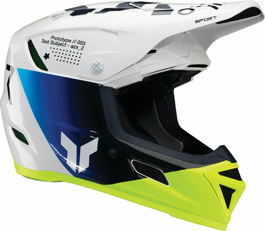 THOR CAPACETE REFLEX SPORT STRIKE BRANCO/AZUL