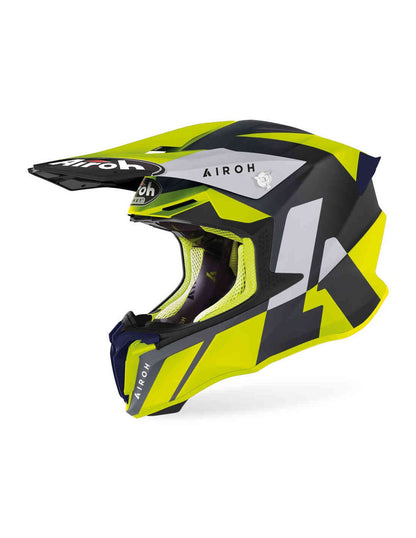AIROH CAPACETE TWIST 2.0 LIFT YELLOW/BLUE MATT